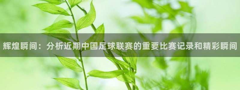  辉煌瞬间：分析近期中国足球联赛的重要比赛记录和精彩瞬间
