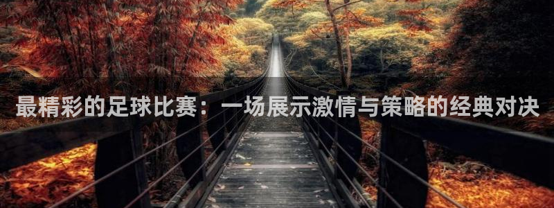  最精彩的足球比赛：一场展示激情与策略的经典对决